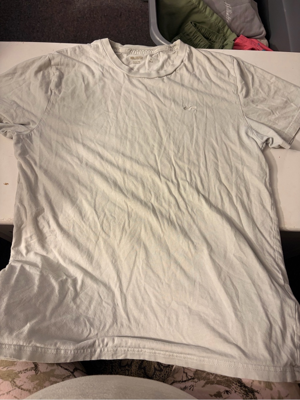 Hollister Men’s Light Blue Crew Neck Short Sleeve Tee